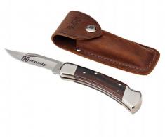 Hornady Buck 110 Folding Plain 420 Stainless Steel Blade Brown Macassar Ebony Dymondwood w/Nickel-Plated Bolsters Handle - 99126 Hornady Buck 110 Folding Plain 420 Stainless Steel Blade Brown Macassar Ebony Dymondwood w/Nickel-Plated Bolsters Handle - 99126