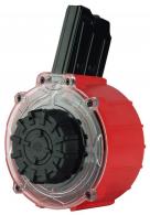 Typhoon Defense Drum Magazine Black & Red 20rd 12 GA for Typhoon Defense X12/F12 - BRDMRD01