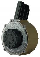 Typhoon Defense Drum Magazine Black & Flat Dark Earth 20rd 12 GA for Typhoon Defense X12/F12 - BRDMFDE01