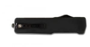 Templar Knife Premium Lightweight 1.85" OTF Drop Point Plain Black Oxide Stonewashed Powdered D2 Steel Blade Black Rubbe
