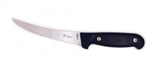 Templar Knife Boning 6" Fixed Plain RWL34 Damasteel Blade/Black G10 Handle