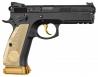 CZ-USA CZ 75 SP-01 Shadow 85th Anniversary 9mm with 4.70" Barrel, 19rd Brass Logo Grips