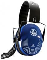 Beretta USA Safety Pro Muff 25 dB Blue Ear Cups with Black Headband & White Accents