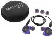 Beretta USA Mini Headset Comfort Plus Silicone Ear Piece 32 dB In The Ear Purple Buds with Black Cord - CF081A215603A5
