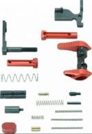 Timber Creek Outdoors Lower Parts Kit Red Anodized Aluminum for AR-15