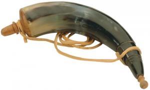 TRAD AUTHENTIC POWDER HORN W/SLING - A1252 TRAD AUTHENTIC POWDER HORN W/SLING - A1252