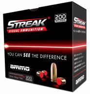 Ammo Inc 9124TMCSTRKRED Streak Visual 9mm Luger 124 gr Total Metal Jacket (TMJ) 20 Per Box/10 Cs - 1152