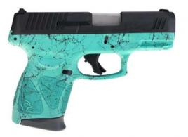 Taurus G3C Cyan/Black Splatter 9mm Pistol - 1G3C931SP4 Taurus G3C Cyan/Black Splatter 9mm Pistol - 1G3C931SP4