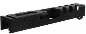TacFire Replacement Slide 40 S&W Graphite Black Cerakote Stainless Steel with Optics Cut & Slide Ports for Glock 23 Gen3 - GLKSL23-G2