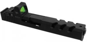 TacFire Replacement Slide 9mm Luger Graphite Black Cerakote Stainless Steel with Optics Cut & Slide Ports for Glock 26 Gen3 - GLKSL26-G2
