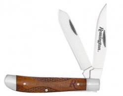 Remington Accessories Woodland Folding Stainless Steel Blade Brown w/Remington Logo Wood Handle - 15662