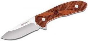 Remington Accessories Woodland Fixed Skinner Stainless Steel Blade Brown w/Remington Logo Wood Handle Includes Sheath - 15663