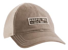 Magpul MAG1260-252 Established Garment Trucker Hat Driftwood Adjustable Snapback OSFA Embroidered Patch - 950