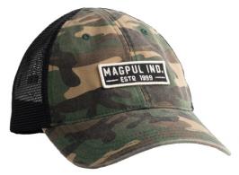 Magpul MAG1260-964 Established Garment Trucker Hat Woodland Camo Adjustable Snapback OSFA Embroidered Patch - 950