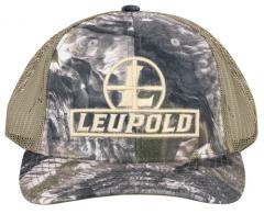 Leupold 182545 Reticle Trucker Hat Mossy Oak/Terra/Khaki Adjustable Snapback OSFA Semi-Structured - 32 Leupold 182545 Reticle Trucker Hat Mossy Oak/Terra/Khaki Adjustable Snapback OSFA Semi-Structured - 32
