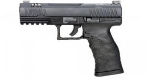 Walther Arms Arms WMP Optic Ready .22 WMR Caliber with 4.50 Barrel, 10+1 Capacity, Black Finish Picatinny Rail Frame, Serrate