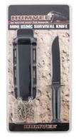 Humvee Adventure Gear  Combat Neck Knife 3.50" Black/Gray Includes Sheath - HMV-DB-USMC