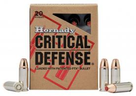 Hornady Critical Defense Handgun Ammunition .30 Super Carry 100gr FTX 1250 FPS 20/ct - 90050 Hornady Critical Defense Handgun Ammunition .30 Super Carry 100gr FTX 1250 FPS 20/ct - 90050