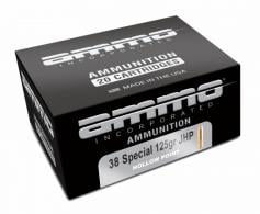 Ammo Inc 38125JHPA20 Signature 38 Special 125 gr Jacketed Hollow Point (JHP) 20 Per Box/10 Cs