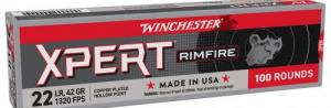 Winchester Xpert Rimfire 22LR Ammo 40gr Lead Round Nose 100rd box - XPERT22X Winchester Xpert Rimfire 22LR Ammo 40gr Lead Round Nose 100rd box - XPERT22X