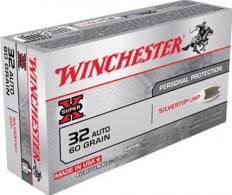 Winchester Ammo Silvertip .32 ACP 60 gr Jacketed Hollow Point (JHP) 50 Bx/ 10 Cs - W32AST