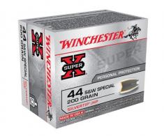 Winchester Ammo 44 S&W Spl 200 gr Jacketed Hollow Point (JHP) 20 Bx/ 10 Cs - USA44SWJHP