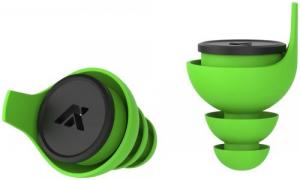 Axil LLC XPR-SGM/L XP Reactor In The Ear Plugs with Green Finish & 5dB or 33dB for Adults 1 Pair Includes M/L Ear Tips & Carry C - XPR-SGM/L