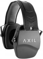 Axil LLC Tracker Passive Muff Over the Head Style with Gray Ear Cups, Black Headband, 25dB & is Sweat/Water Resistant - TRACKR-PS Axil LLC Tracker Passive Muff Over the Head Style with Gray Ear Cups, Black Headband, 25dB & is Sweat/Water Resistant - TRACKR-PS