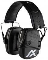 Axil LLC Tracker Electronic Muff Over the Head Style with Black Ear Cups/Headband, 25dB, Hybrid Sound Technology & is  - TRACKR-BS