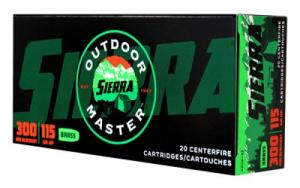 Sierra Outdoor Master .300 Black 115 gr Hollow Point (HP) 20 Bx/10 Cs - A211633 Sierra Outdoor Master .300 Black 115 gr Hollow Point (HP) 20 Bx/10 Cs - A211633