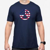 Magpul Independence Icon T-Shirt Navy Short Sleeve Large - MAG1281410L