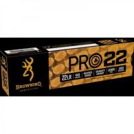 Browning Pro22 Subsonic Velocity Lead Round Nose 22 Long Rifle Ammo 100 Round Box - B194122101 Browning Pro22 Subsonic Velocity Lead Round Nose 22 Long Rifle Ammo 100 Round Box - B194122101