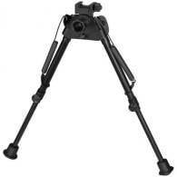 Harris Bipods SL P Made of Steel/Aluminum with Black Anodized Finish, 9-13" Vertical Adjustment, Rubber Feet, Picatinny Rai - S-LP Harris Bipods SL P Made of Steel/Aluminum with Black Anodized Finish, 9-13" Vertical Adjustment, Rubber Feet, Picatinny Rai - S-LP