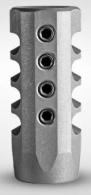 Christensen Arms Side-Baffle Muzzle Brake Natural Titanium with 1/2"-28 tpi Threads for 223 Cal (.920" D Bull barrel) - 8100002300