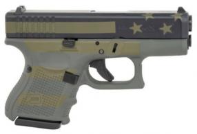 Glock G27 Gen3 Subcompact 40 S&W Caliber with 3.43" Barrel, 9+1 Capacity, Overall Operator Flag Cerakote Finish, Ser - PI2750204OP
