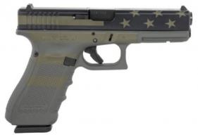 Glock G22 Gen4 40 S&W Caliber with 4.49" Barrel, 15+1 Capacity, Overall Operator Flag Cerakote Finish, Steel Slide & - UG2250204OP