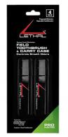 Lethal Prepasted Field Toothbrush Black 4.0" Long Includes Carry Case - 9584671 Lethal Prepasted Field Toothbrush Black 4.0" Long Includes Carry Case - 9584671
