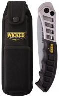 Wicked Tree Gear WTG005 Combo Pack Folding Saw 7" High Carbon Steel Blade/Black Overmolded Aluminum Handle Includes Sheath - 1080 Wicked Tree Gear WTG005 Combo Pack Folding Saw 7" High Carbon Steel Blade/Black Overmolded Aluminum Handle Includes Sheath - 1080