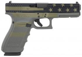 Glock G20 Gen4 10mm Auto 4.61" Barrel 15+1, Operator Flag Cerakote Frame & Slide, Reversible Mag. Catch, Safe Action - PG2050204OP