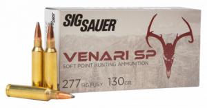 AMMO, 277 SIG FURY, 130GR, VENARI, SOFT - V277SFSP130-20 AMMO, 277 SIG FURY, 130GR, VENARI, SOFT - V277SFSP130-20
