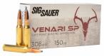 Sig Sauer V308SP150-20 Venari 308 Win 150 gr Soft Point (SP) 20 Per Box/10 Cs - 51