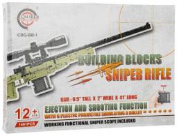 Caliber Gourmet CGBBB1 Sniper Building Blocks Black/Green Plastic 41" Long 1491 Pieces - CBGBB1