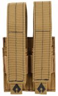 Advance Warrior Solutions PDMPTN Double Mag Pouch Pistol Tan 600D PVC Polyester - 859