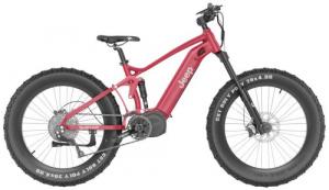 QuietKat Inc Jeep Red Small Under 5'6" SRAM 9-Speed 750 Watt Motor - 22-JEP-75-RED-15