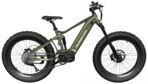 QuietKat Inc Rubicon Military Green Small Under 5'6" SRAM 9-Speed Ultra 1000W Mid-Drive Motor - 23-RBC-10-GRN-15