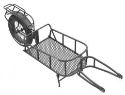 QuietKat Inc Cargo Trailer Black 14" x 24" Quick Connect Includes Kickstand/Mesh Cargo Liner - FKA-36571