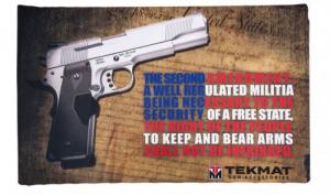 TekMat TEK422AMEND Right To Bear Arms Door Mat Multi Color Rubber 17" Long 25" x 42" 2nd Amendment Illustration - 1028