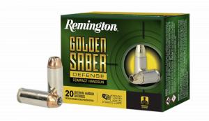 Remington Ammunition R21370 Golden Saber Defense Compact 10mm Auto 180 gr Brass Jacket Hollow Point (BJHP) 20 Bx/25 Cs - 2