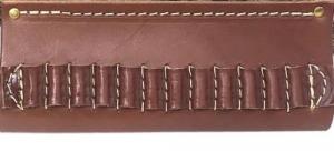 Hunter Company 0522 Cartridge Belt Slide Chestnut Tan Leather 22 Cal Capacity 12 Belt Slide Mount 2" Belt - 179