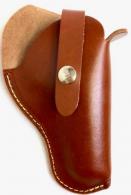 Hunter Company 2400-5 Crossdraw OWB Size 05 Chestnut Tan Leather Belt Slide Fits DA Revolver Fits 8.37" Barrel Right Hand - 179